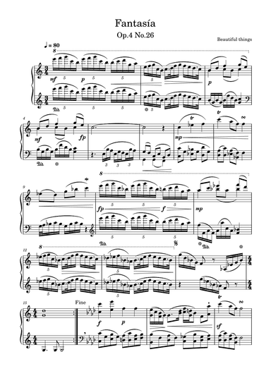 Fantasía-Beautiful things Op 4 No.26