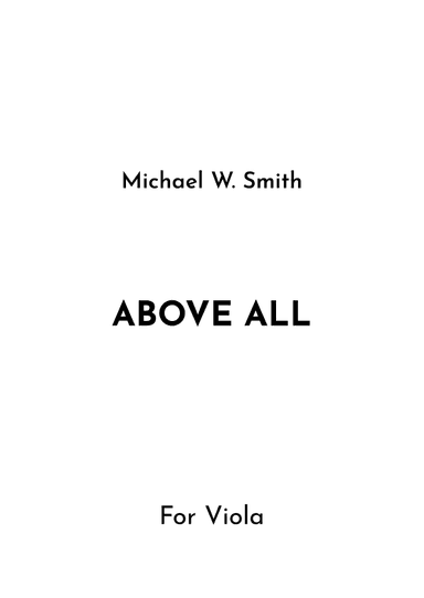 Above All (arr. Jireh J.)