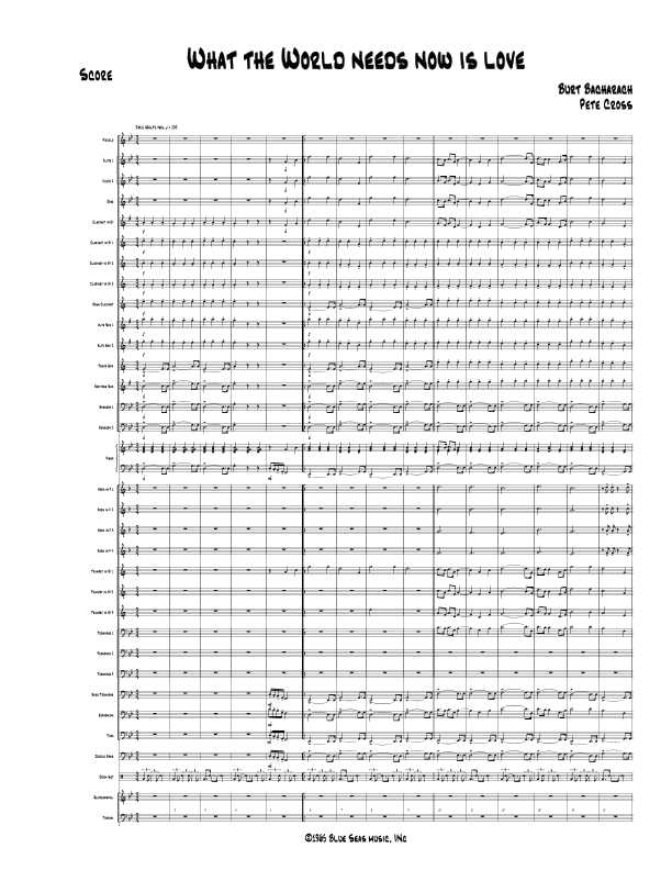What The World Needs Now Is Love (arr. Pete Cross)