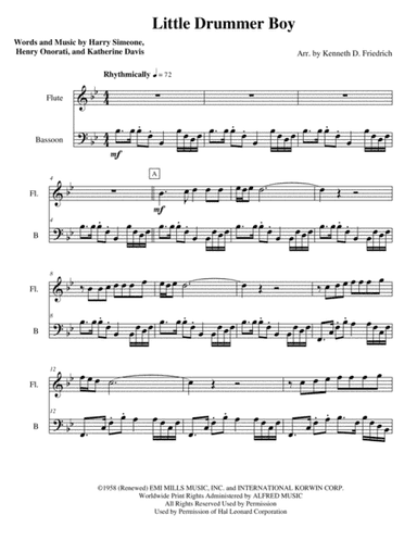 The Little Drummer Boy (arr. Kenneth D. Friedrich)