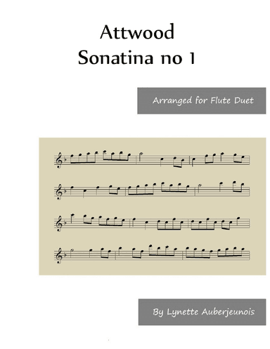 Sonatina no. 1 - Flute Duet (arr. Lynette Auberjeunois)