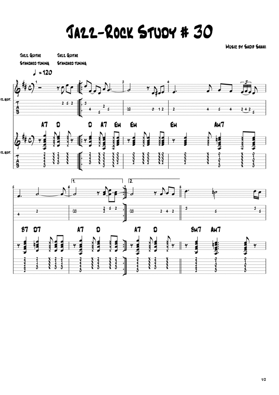 Classic Jazz-Rock Study # 30