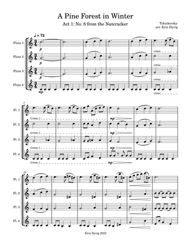 A Pine Forest in Winter from the Nutcracker (arr. Erin Dyvig)