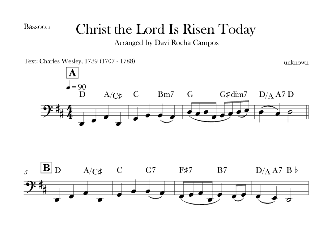 Christ the Lord is Rises today (arr. Davi Rocha Campos)