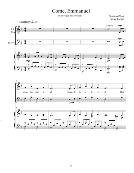 "Come Emmanuel"