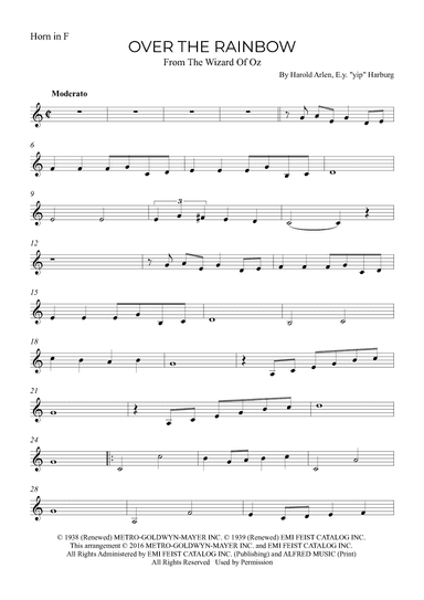 Over The Rainbow (arr. Alex Nunes Rodrigues)