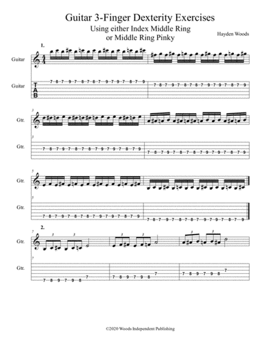 3-Finger Guitar Dexterity Exercises