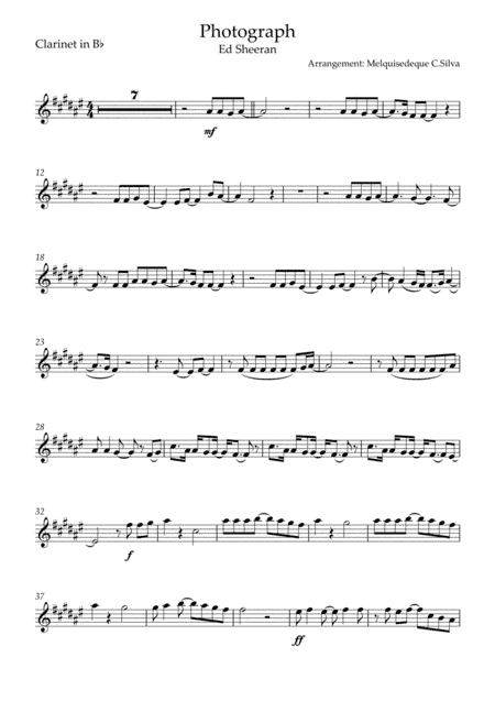 Photograph (arr. Melquisedeque C.Silva)