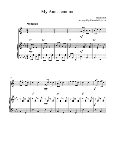 My Aunt Jemima (arr. Kaiserin Rebecca)