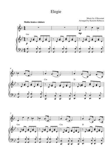 Elegie (arr. Kaiserin Rebecca)