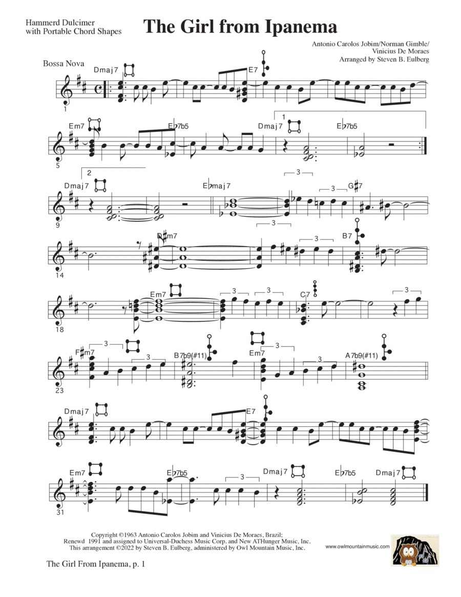 The Girl From Ipanema (garôta De Ipanema) (arr. Steven B. Eulberg)