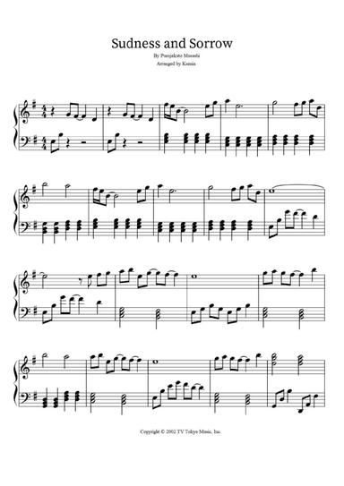Sadness And Sorrow (arr. Ksenia)