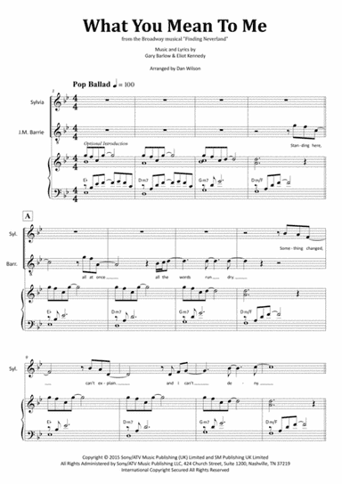 What You Mean To Me (arr. Dan Wilson)