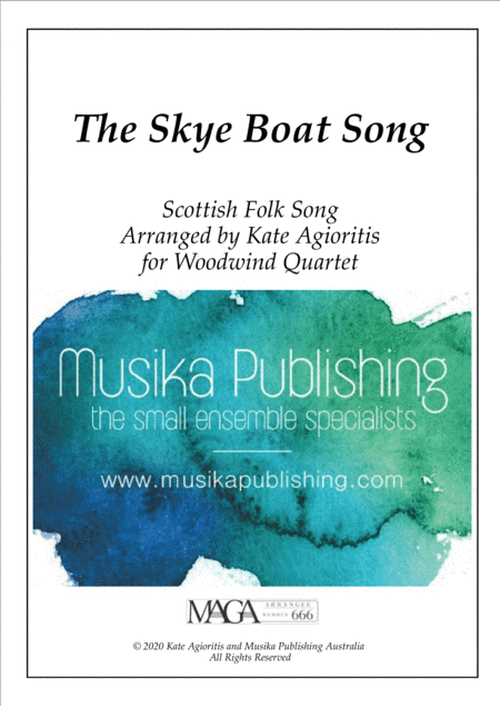 The Skye Boat Song (Theme from Outlander) - for Woodwind Quartet (arr. Kate Agioritis)