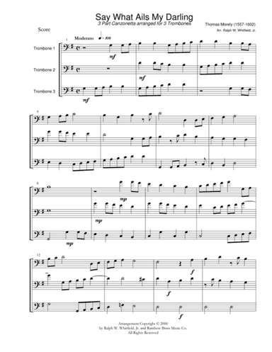 Say What Ails My Darling (arr. Ralph W. Whitfield, Jr.)