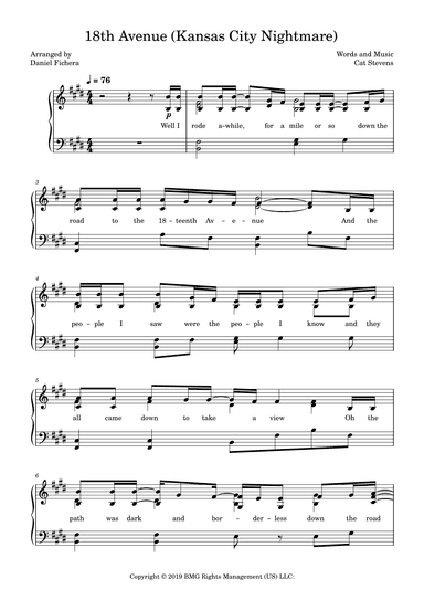 18th Avenue (arr. Daniel Fichera)
