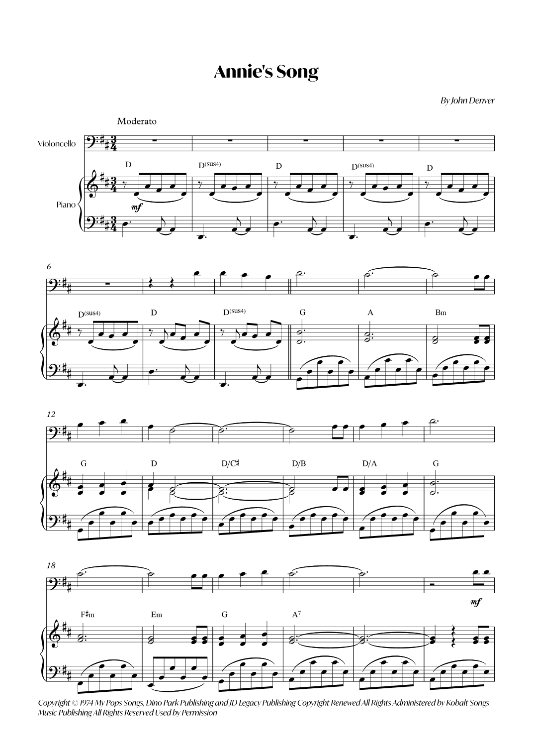 Annie's Song (arr. André Alberto Santos)