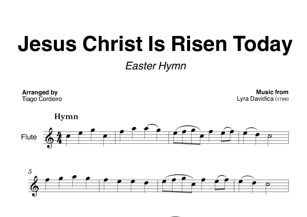Jesus Christ Is Risen Today (arr. Tiago Cordeiro)