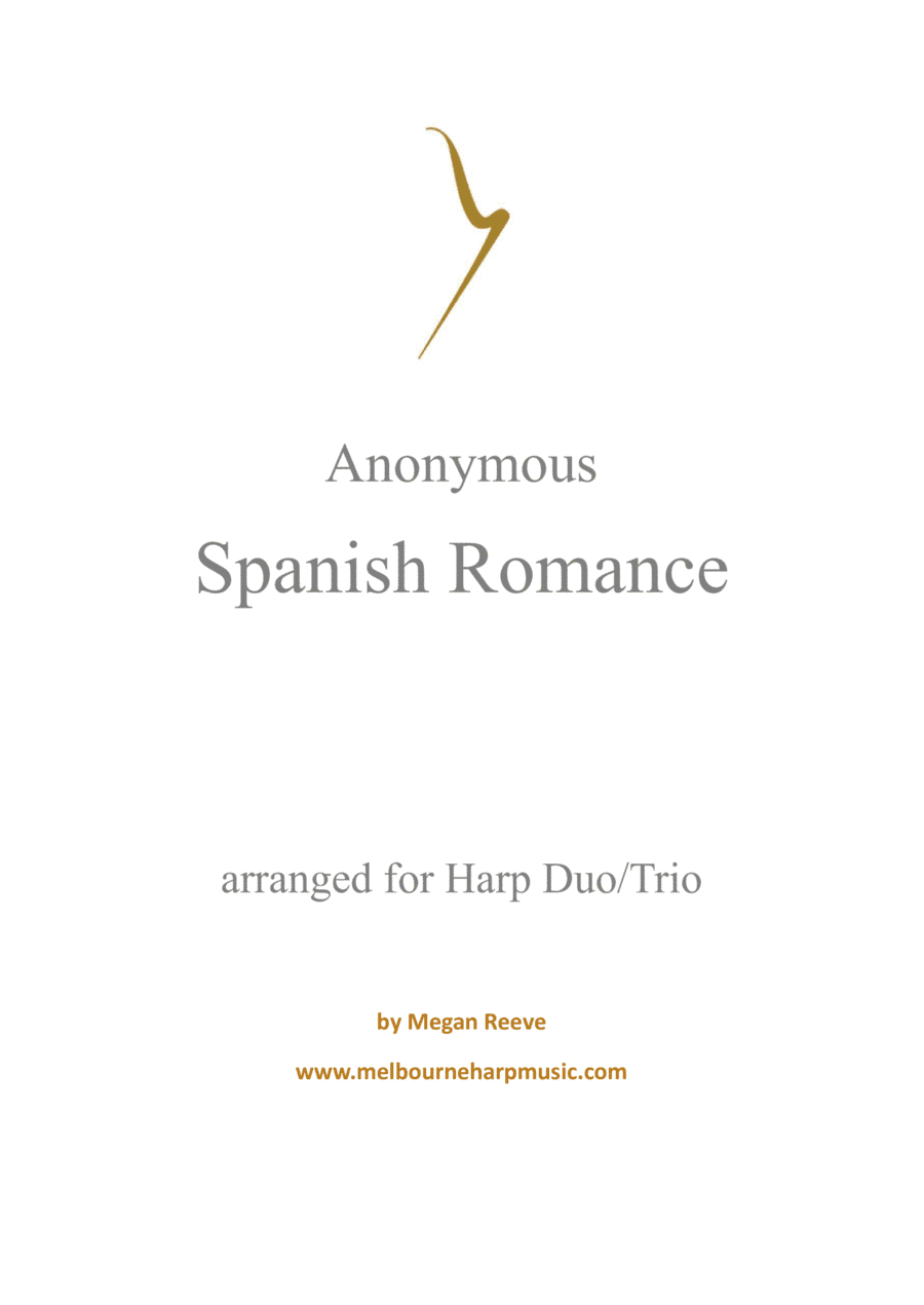 Spanish Romance for harp trio (arr. Megan Reeve)