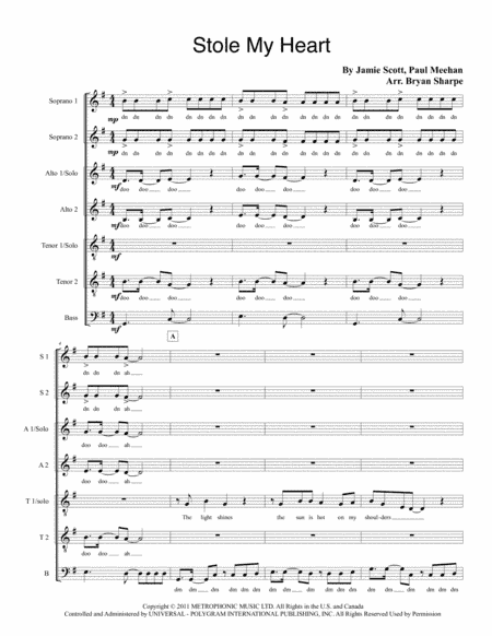 Stole My Heart (arr. Bryan Sharpe)