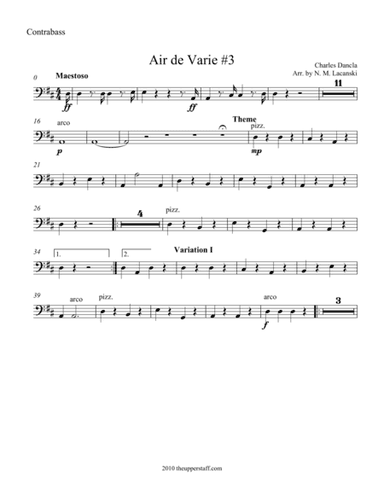 Air de Varie #3 (arr. Nick Lacanski)