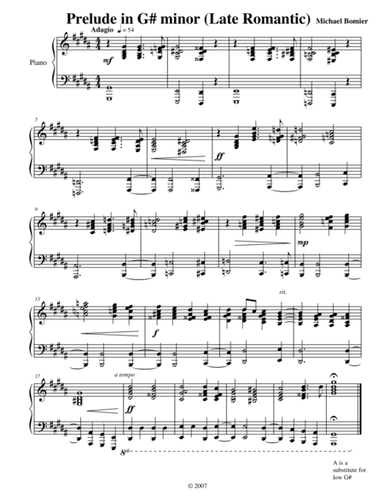 Prelude No. 18 in G# minor from 24 Preludes