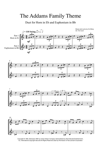 Addams Family Theme (arr. Tim Curd)
