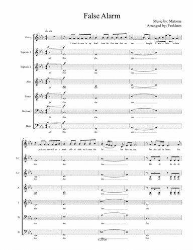 False Alarm (arr. Jeff Peckham)