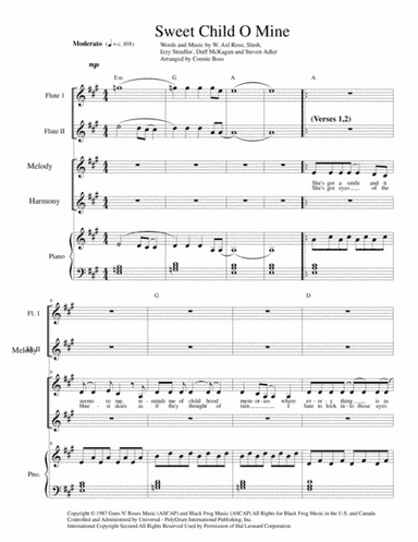 Sweet Child O' Mine (arr. Connie Boss)