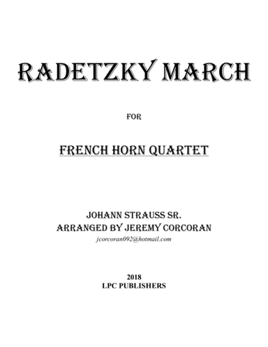 Radetzky March for French Horn Quartet (arr. Jeremy Corcoran)