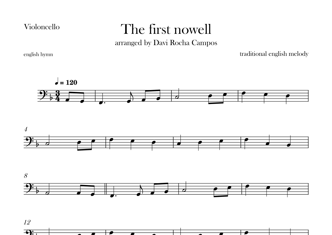 The First nowell (arr. Davi Rocha Campos)
