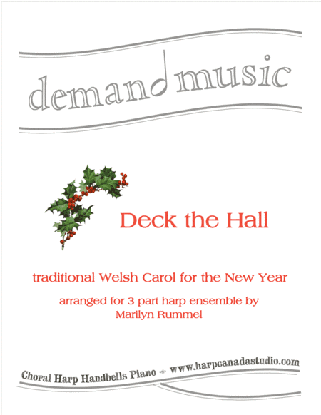 Deck the Hall with Boughs of Holly - 3 part harp ensemble (arr. Marilyn Rummel)
