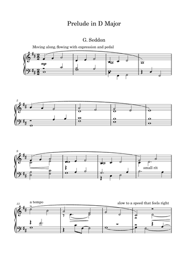 Prelude in D Major