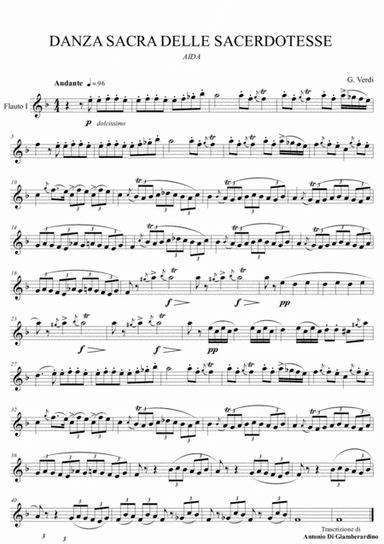 Aida - Sacred Dance of the Priestesses - CFLUTE CHOIR (arr. Antonio Di Giamberardino)