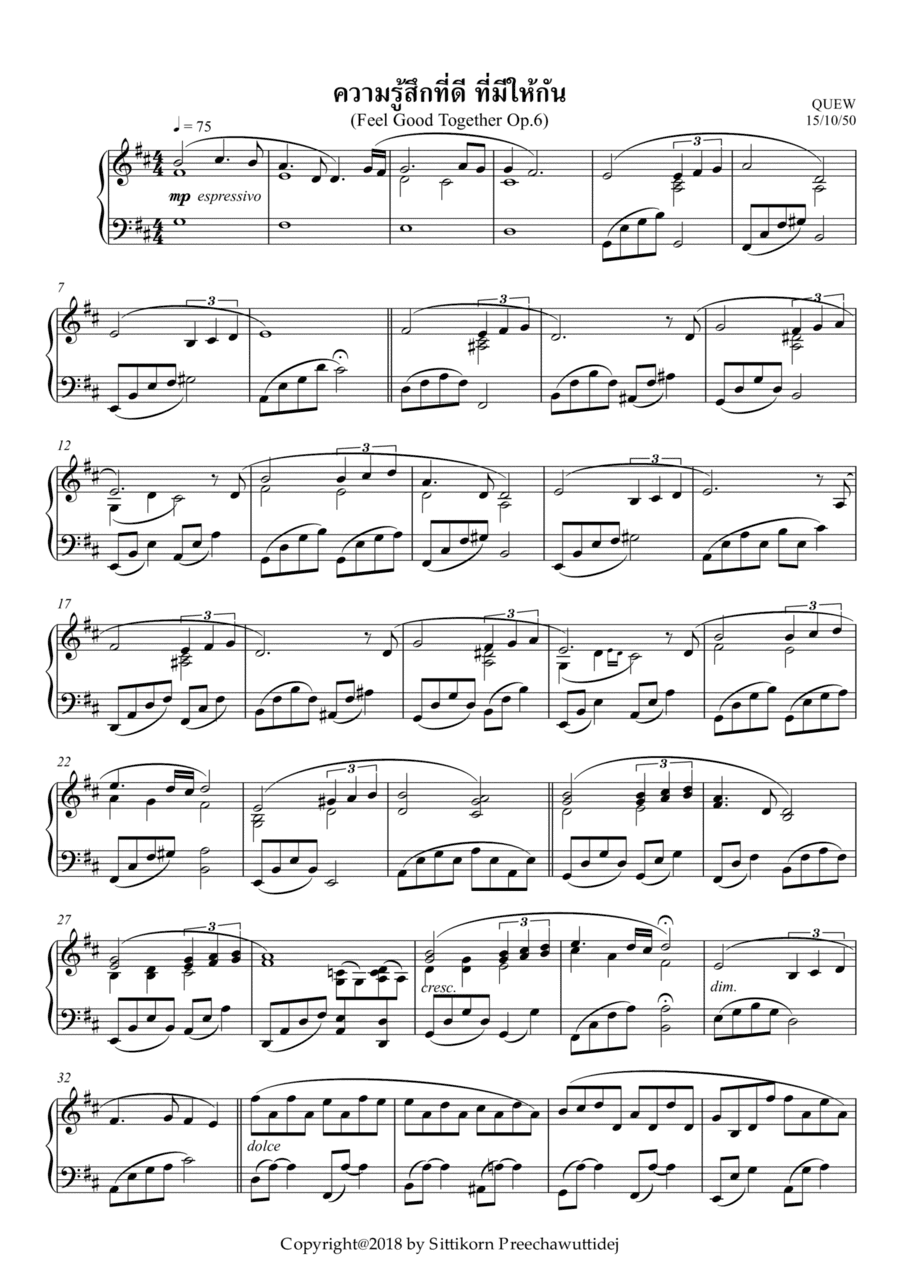 Op.6 Feel Good Together [Dr.QUEW]