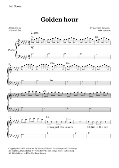 Golden Hour (arr. Márcio Silva)