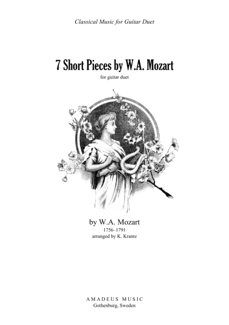 7 short pieces by W.A. Mozart arranged for guitar duet (arr. K. Krantz)