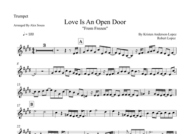 Love Is An Open Door (arr. Alex Souza)
