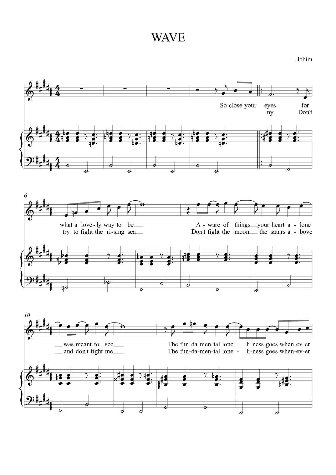 Wave (arr. Alex Nunes Rodriguez)