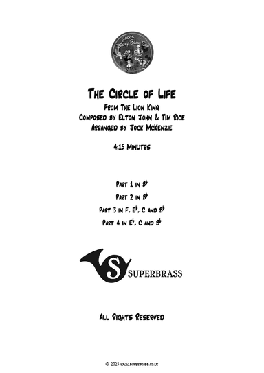 Circle Of Life (arr. Jock McKenzie)