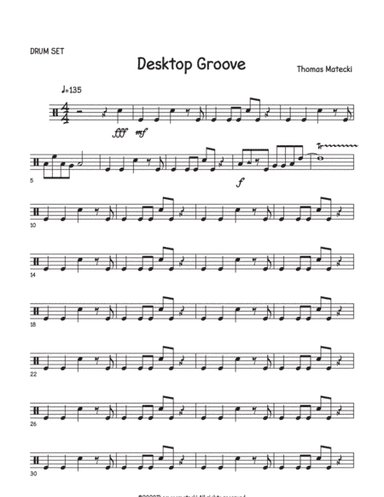 Desktop Grove for big band drumset