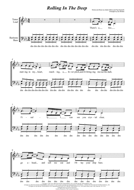 Rolling In The Deep (arr. Zac Booles)