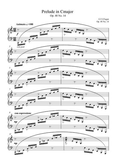 Prelude in C major Op. 48 No. 14