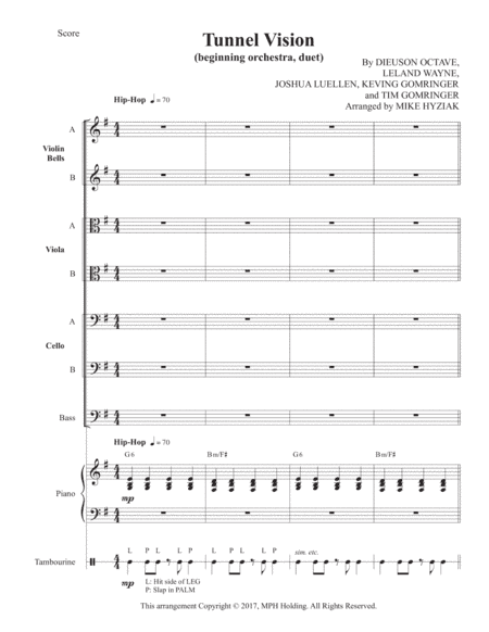 Tunnel Vision (arr. Mike Hyziak)
