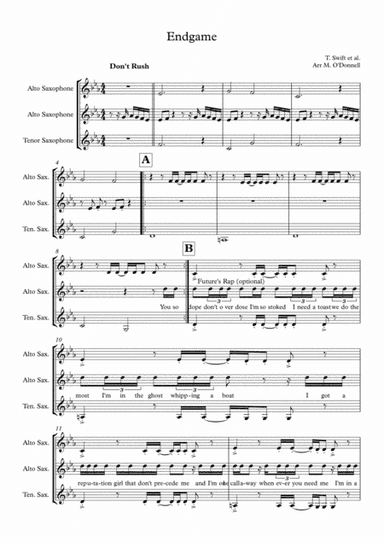 End Game (arr. Michael O'Donnell)