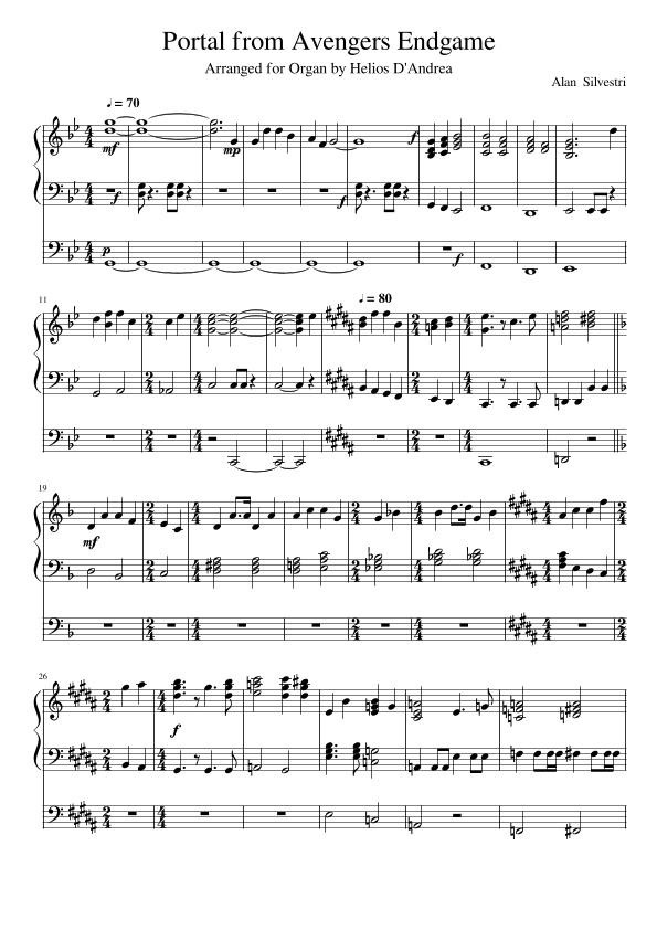 Portals (arr. Helios D'Andrea)