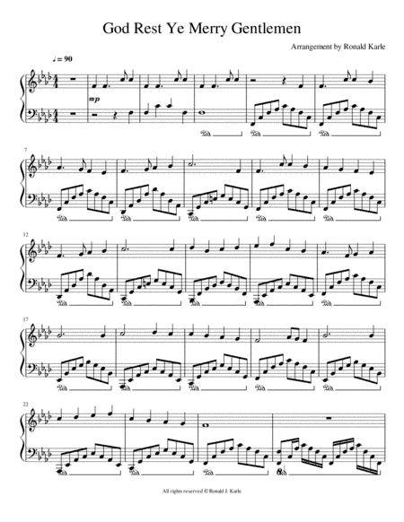 God Rest Ye Merry Gentlemen (arr. Ronald J. Karle)