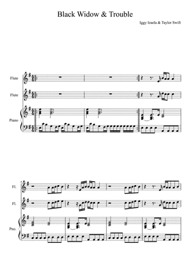 Black Widow & I Knew You Were Trouble - Flute Duet (arr. Amla Peri)