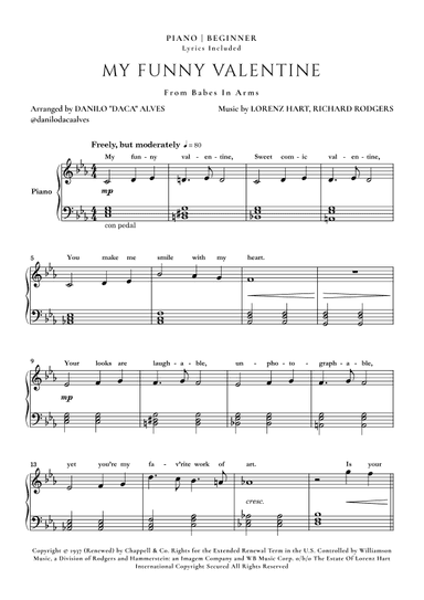 My Funny Valentine (arr. Danilo "Daca" Alves)