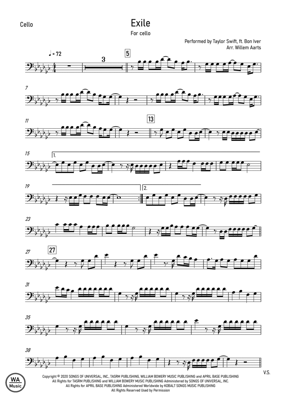 Exile (arr. Willem Aarts)